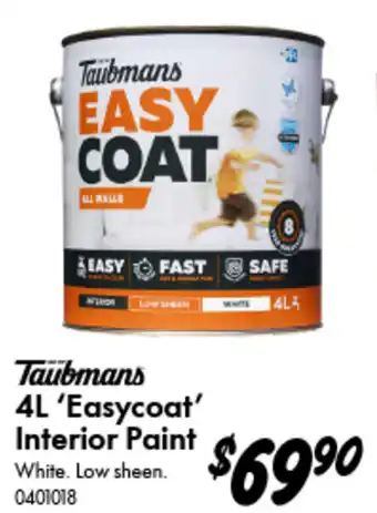 Bunnings Taubmans Easycoat Interior Paint offer