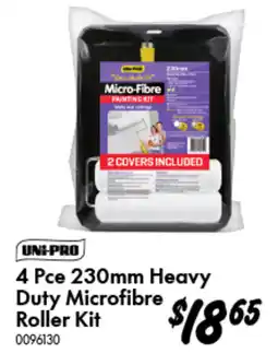 Bunnings 4 Pce 230mm Heavy Duty Microfibre Roller Kit offer