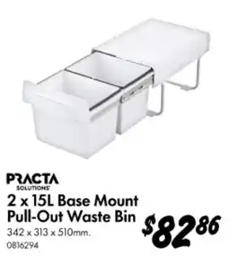 Bunnings Base Mount Pull Out Waste Bin offer