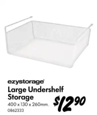 Large Undershelf Storage