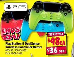JB Hi-Fi PlayStation 5 DualSense Wireless Controller Remix offer