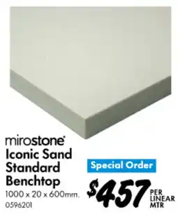 Bunnings Iconic Sand Standard Benchtop offer
