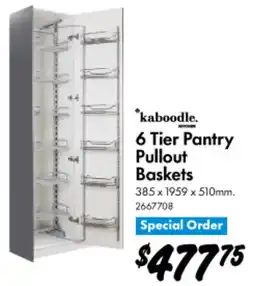 Bunnings 6 Tier Pantry Pullout Baskets offer