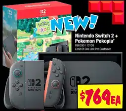 JB Hi-Fi Nintendo Switch 2 + Pokemon Pokopia+ offer