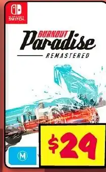 JB Hi-Fi Burnout Paradise Remastered offer