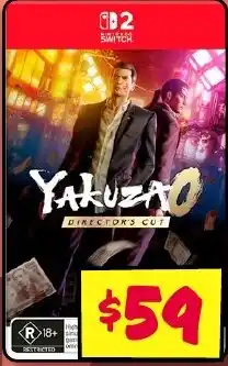 JB Hi-Fi Yakuza 0 Director's Cut for Nintendo Switch 2 offer