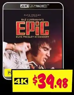 JB Hi-Fi Elvis presley in concert offer