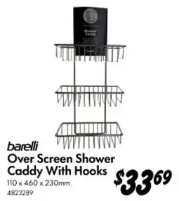 Bunnings Over Screen Shower Caddy With Hooks offer
