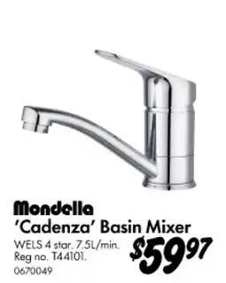 Bunnings Cadenza Basin Mixer offer
