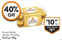 Foodworks Ferrero Rocher Gift Box T16 offer