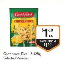 Foodworks Continental Rice offer