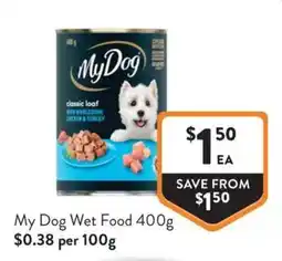 Foodworks My Dog Wet Food offer