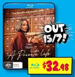 JB Hi-Fi A Private Life offer