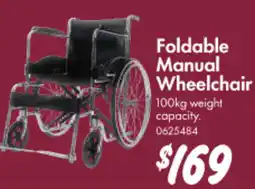 Bunnings Foldable Manual Wheelchair offer