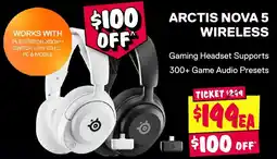 JB Hi-Fi Arctis nova 5 wireless offer