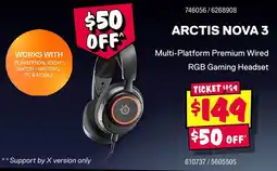 JB Hi-Fi Arctis nova 3 offer