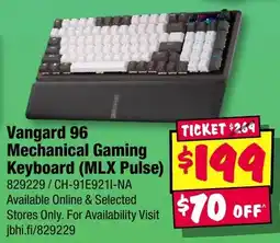 JB Hi-Fi Vangard 96 mechanical gaming keyboard mlx pulse offer