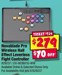 JB Hi-Fi Novablade Pro Wireless Hall Effect Leverless Fight Controller offer