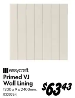 Bunnings Primed vj wall lining offer