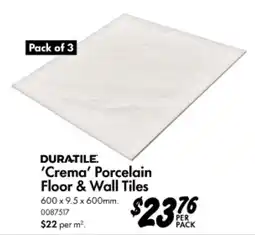 Bunnings Crema Porcelain Floor & Wall Tiles offer