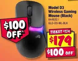 JB Hi-Fi Model D3 Wireless Gaming Mouse Black offer
