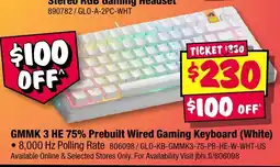 JB Hi-Fi Gmmk 3 he 75% prebuilt wired gaming keyboard white offer