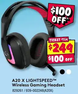 JB Hi-Fi A20 x lightspeed wireless gaming headset offer