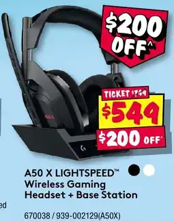 JB Hi-Fi A50 x lightspeed wireless gaming headset base station offer