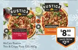 Foodworks McCain Rustica Thin & Crispy Pizza offer