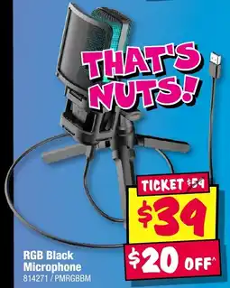JB Hi-Fi Rgb black microphone offer