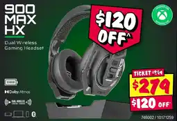 JB Hi-Fi 900 max hx dual wireless gaming headset offer