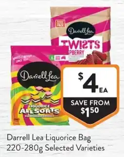 Foodworks Darrell Lea Liquorice Bag offer