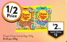Foodworks Chupa Chups Candy Bags offer