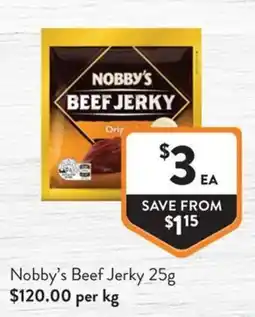 Foodworks Nobby's Beef Jerky offer