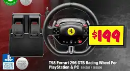 JB Hi-Fi T98 ferrari 296 gtb racing wheel for playstation & pc offer