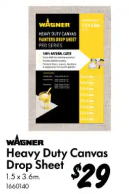 Bunnings Heavy Duty Canvas Drop Sheet offer