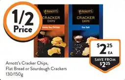 Foodworks Arnott's Cracker Chips, Flat Bread or Sourdough Crackers offer