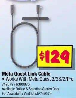 JB Hi-Fi Meta Quest Link Cable offer