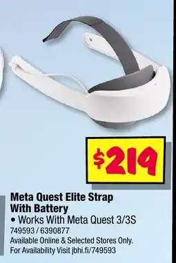 JB Hi-Fi Meta Quest Elite Strap With Battery offer