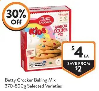 Foodworks Betty Crocker Baking Mix offer