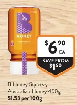 Foodworks B Honey Squeezy Australian Honey offer