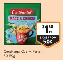 Foodworks Continental Cup-A-Pasta offer