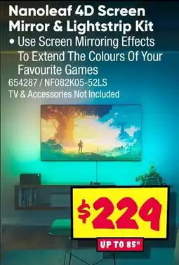 JB Hi-Fi Nanoleaf 4D Screen Mirror & Lightstrip Kit offer