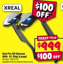 JB Hi-Fi One pro ar glasses with x1 chip offer