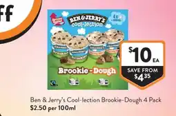 Foodworks Ben & Jerry's Cool-lection Brookie-Dough offer