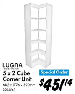 Bunnings 5 x 2 Cube Corner Unit offer