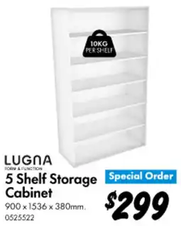 Bunnings 5 Shelf Storage offer