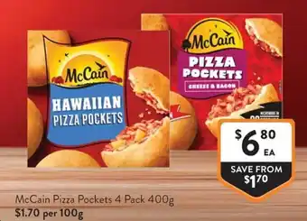 Foodworks McCain Pizza Pockets offer
