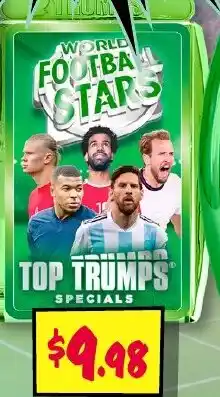 JB Hi-Fi World football stars top trumps offer