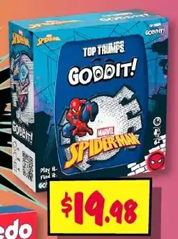 JB Hi-Fi Top trumps goddit spider man offer